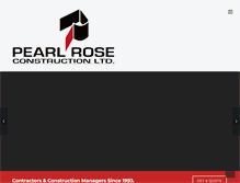 Tablet Screenshot of pearlrose.ca